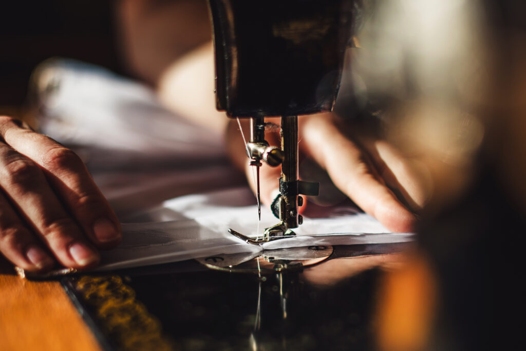 Alterations being made to clothing