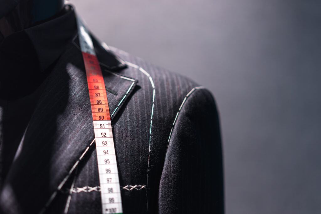 Tailor making alterations to a suit